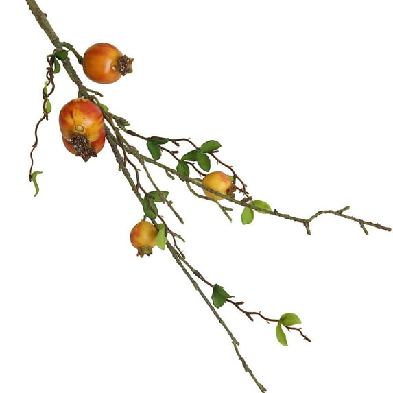 Aoyunhp Artificial Pomegranate Branches with Stem,Artificial Plants Indoor,Faux Fruit for Vase Realistic Fake Pomegranates Tree Branch for Kitchen Decoration,Artificial Plants,Garden Decor