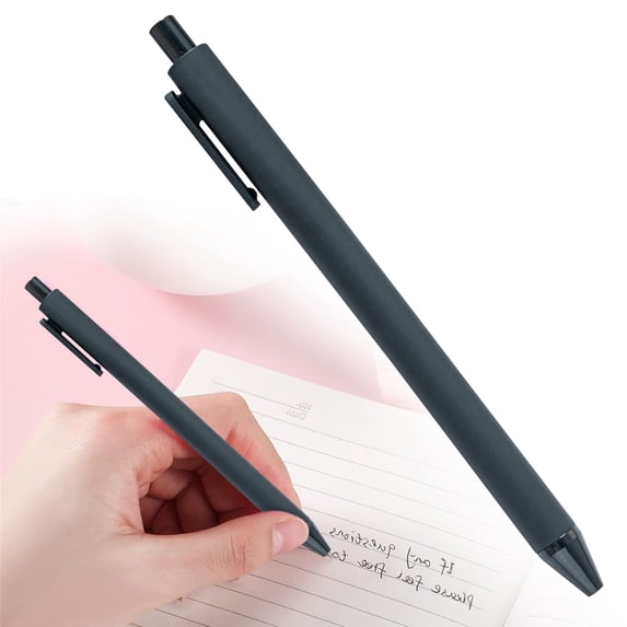 Aoyunhp Ballpoint Pens Black Ink,Minimalist Design Bolt Action Pen with Clip for Easy Carrying,Professional and Stylish 1.0 Mm Ballpoint Pen,Pens Ballpoint Smooth Writing Pens 5.67"