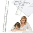 thumbnail image 1 of Aoyunhp Clear Plastic Ruler,Clear Plastic Straight Ruler,With Millimeter and Centimeters for Classroom, Home, Or office,Transparent Ruler,Plastic Ruler,Clear Ruler,Plastic Measuring Ruler 30Cm, 1 of 7