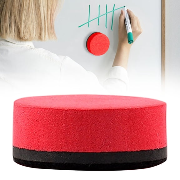 Aoyunhp Dry Erase Eraser,Colorful Whiteboard Erasers,Magnetic Whiteboard Erasers,Erasers with Soft Sponge,Reusable Erasers for Whiteboards Chalkboards,Red