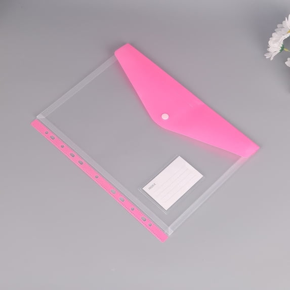 Aoyunhp File Folder,Plastic File Envelopes Button Snap Closure Document,Folders for office Organization for File Storage and Easy Access,Plastic Folders With Pockets,Folders 13.19"X9.25"