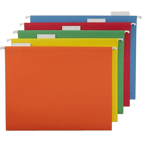 Aoyunhp Hanging File Folders,Hanging File Folder with Tab,1/5-Cut Adjustable Tab,Letter Size,Letter Size Hanging File Folders,Hanging Folders 11.77"X9.25"