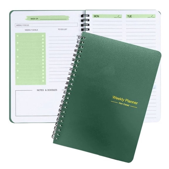 Aoyunhp Undated Daily Planner,Undated Planner With Hourly Schedules, Top Priorities Items And To Do List, Appointment Book for Time Management 52 Week Planner 2025 Daily Planner