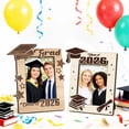 thumbnail image 1 of Aoznliie 2026 Graduation Picture Frame, Wooden Tabletop Photo Frame with Grad Cap & Star Pattern for a Treasured Graduation Portrait Photo, 1 of 6