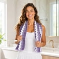 thumbnail image 1 of Aoznliie Bath Towel,Quick Drying Cotton Bath Towels,14x 30 in Soft & Absorbent Bath Towels for Bathroom Hotel Gyms,Purple, 1 of 6