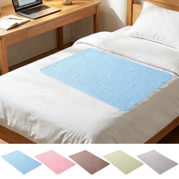 Aoznliie Bed Pads, Washable Reusable 35x28 inch Waterproof Incontinence Pad, Bed Protector for Daily Use, Gray