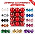 thumbnail image 1 of Aoznliie Christmas Ball Ornaments, 24 Pcs Classic Christmas Ornament Set for Xmas Tree, Shatterproof Lightweight Hanging Decor for Xmas Party, Red, 1 of 8