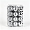 thumbnail image 1 of Aoznliie Christmas Ball Ornaments, 24 Pcs Classic Christmas Ornament Set for Xmas Tree, Shatterproof Lightweight Hanging Decor for Xmas Party, Silver, 1 of 6