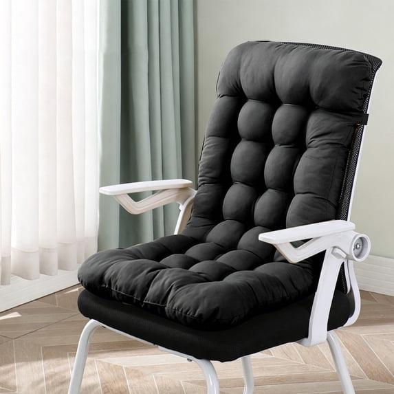Aoznliie High Back Chair Cushion Indoor/Outdoor, Cotton Seat & Back Chair Rocking Pads, Waterproof Patio Seat Rocking Thickened Pad, 23x12in