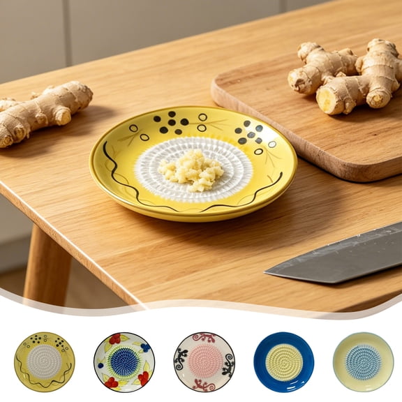 Aoznliie Manual Ceramic Grinder, Adjustable Coarse Fine Spice Grinder, Ceramic Ginger Grinding Tool for Kitchen Counter, 5x5in