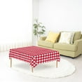 thumbnail image 1 of Aoznliie Plastic Table Cloth Disposable, Waterproof Oilproof Gingham Tablecloth Rectangular, Heavy Duty Table Cover for Kitchen Party,108x54in, 1 of 8