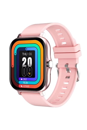 Smart Watch, 1.7 inch Watches for Men & Women with Stainless Steel Strap, IP67 Bluetooth Calling Smartwatch for Gift, Pink