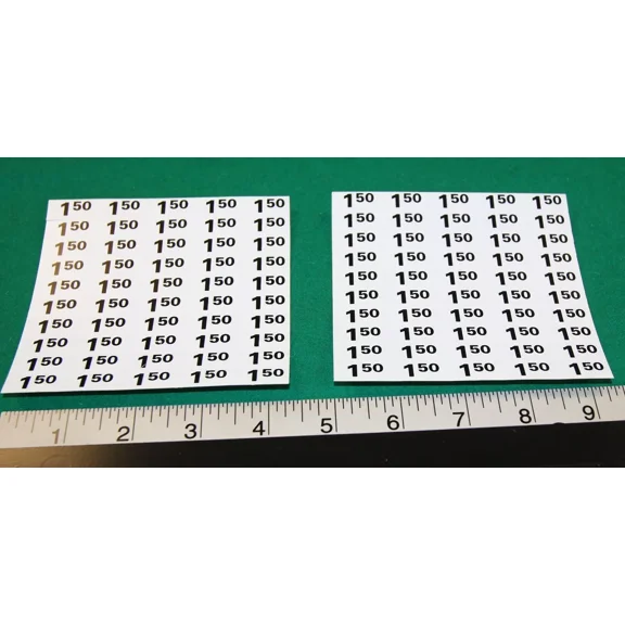 (Ap) Automatic Products Snack Vending Machine Price Labels 1.50 / 1.55 - Qty 100