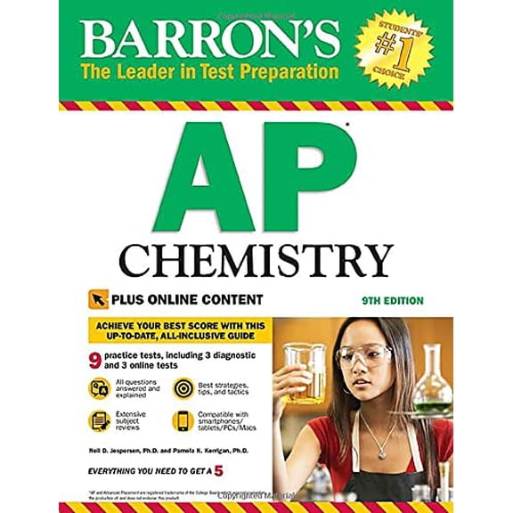 Pre-Owned Barron's Test Prep: AP Chemistry with Online Tests (Paperback)