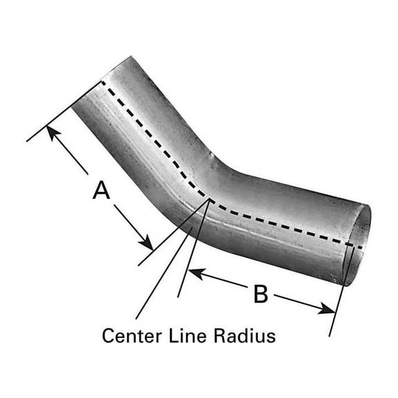 EXHAUST ELBOW 45 DEGREE 4IN DIA. ODOD 8IN 8IN LGTH 4 1/2IN CLR ALUMINIZ