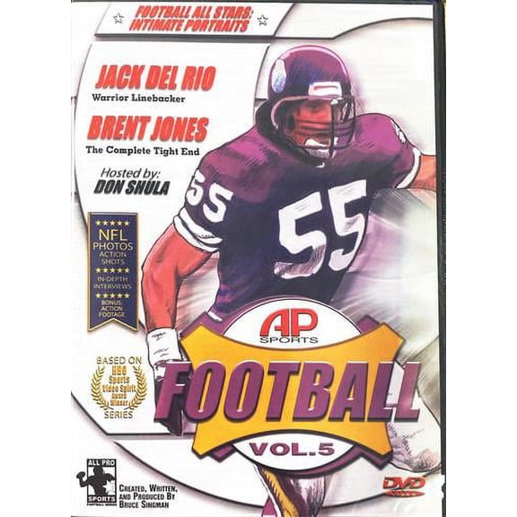 Ap Sports Football : Vol. 5 Don Shula Jack Del Rio Brent Jones DVD