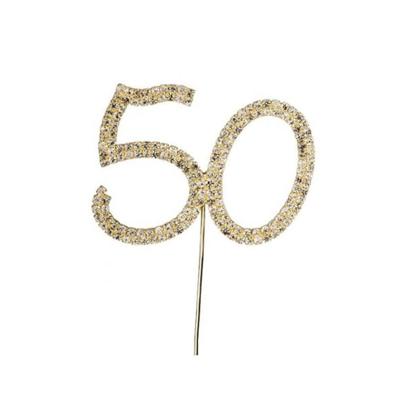 Apac Diamante 50th Cake Topper