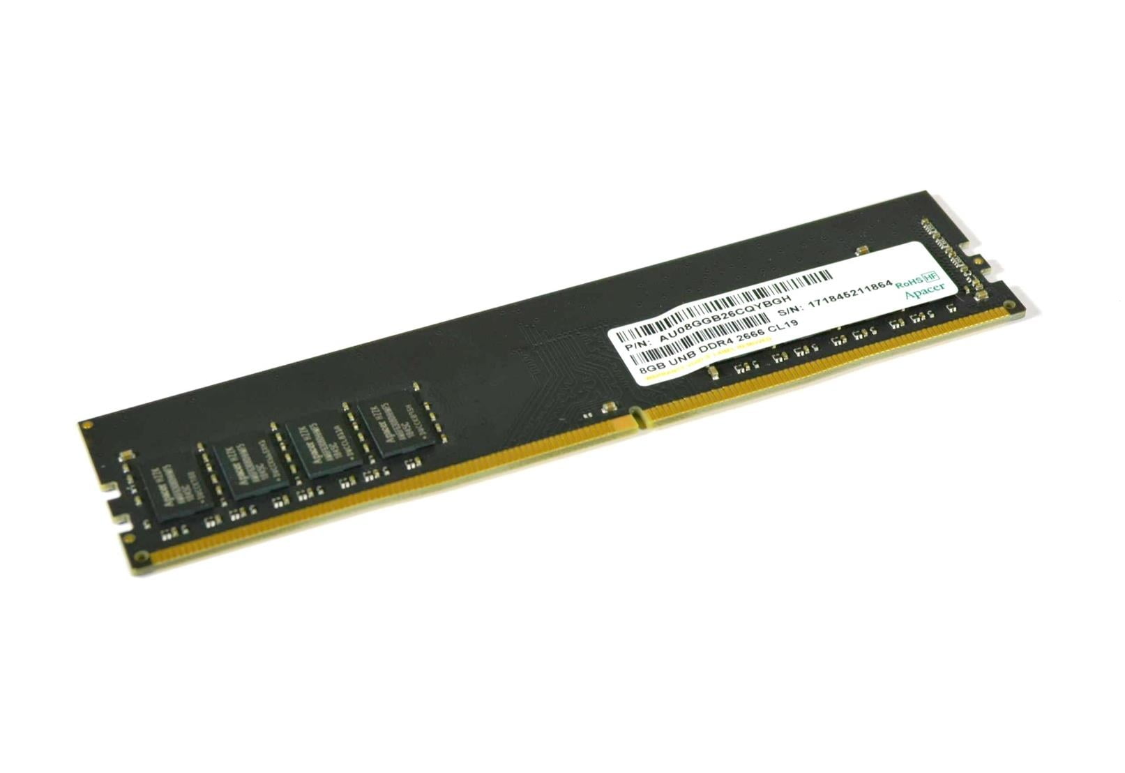 Apacer 8GB DDR4-2666 PC4-21300 CL19 AU08GGB26CQYBGH DIMM Desktop RAM Memory  Used