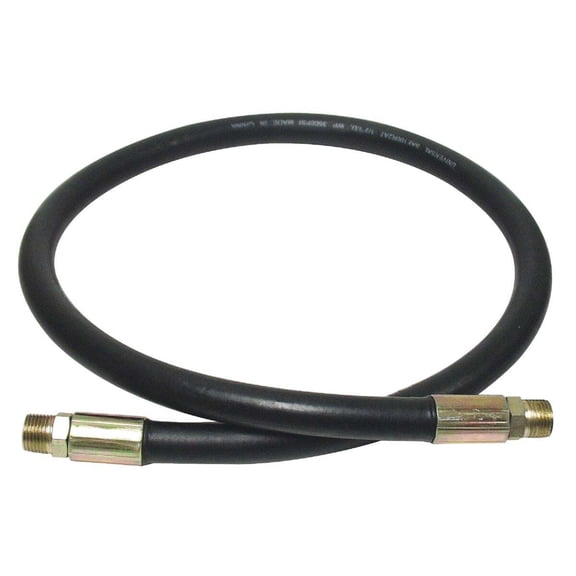 Apache Hose & Belting Inc Hydraulic Hose 3/8 In. Male to Male - Rubber - 120 In.