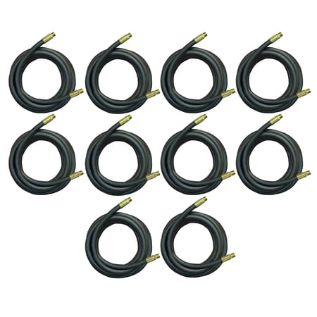 Apache 1/2 Inch x 144 Inch Hydraulic Hose, Male x Male Assembly (10 Pack)