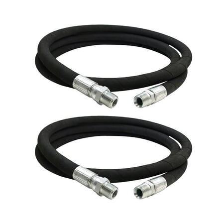 Apache 1/2 x 96 Inch Hydraulic Hose Assembly, Male x Male Swivel (2 Pack)