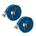 thumbnail image 1 of Apache 1.5" Diameter 50' Length 75 PSI PVC Lay Flat Hose, Blue (2 Pack), 1 of 7