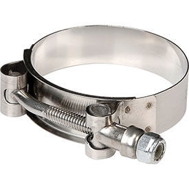 Apache 43082012 (UT, 231) 2-5/16", 2-5/8" Stainless Steel Ultra T-Bolt Clamp