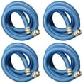 thumbnail image 1 of Apache 2 Inch Diameter 20 Foot 58 psi PVC Flexible Pool Hose, Blue (4 Pack), 1 of 5