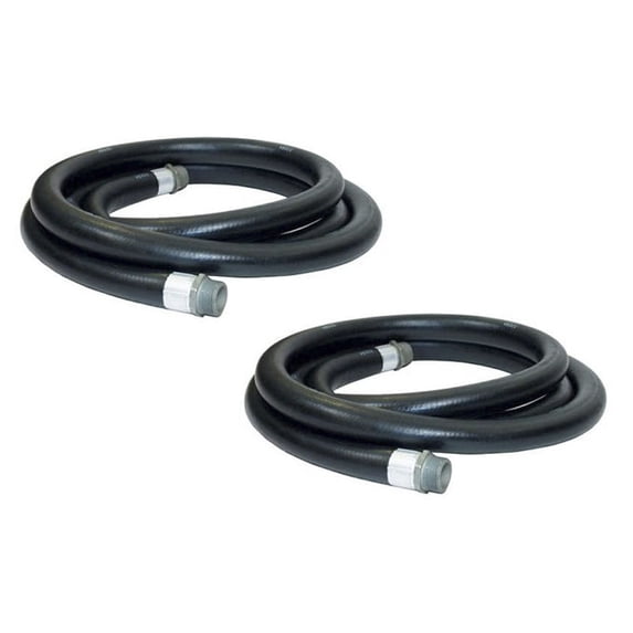 Apache 3/4" Diameter 10' Length 60 PSI Farm Fuel Transfer Hose (2 Pack)