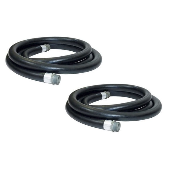 Apache 3/4" Diameter 10' Length 60 PSI Farm Fuel Transfer Hose (2 Pack)