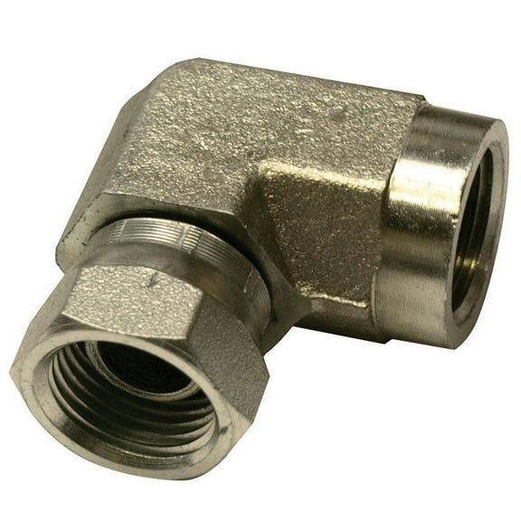 Apache  Steel  3/8 in. Dia. x 3/8 in. Dia. Hydraulic Adapter  1
