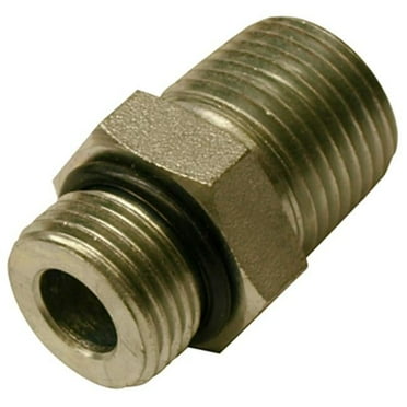 Apache 39038856 .37 in. Male O-Ring Boss x .37 in. Male Pipe- Hydraulic Adapter