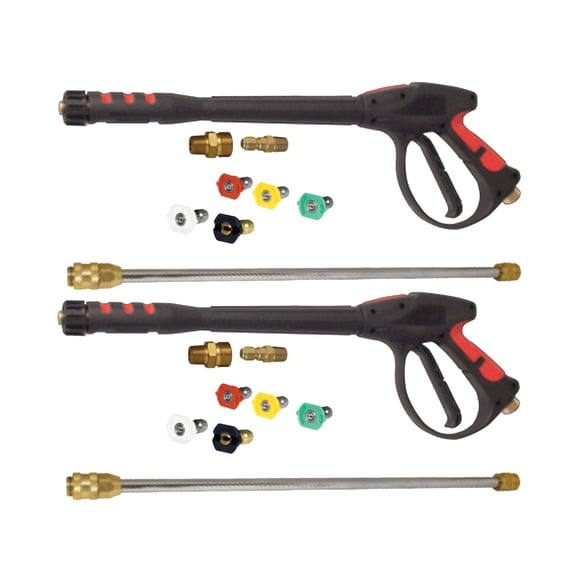 Apache 4000 psi Metric Pressure Washer Gun Replacement, Black (2 Pack)