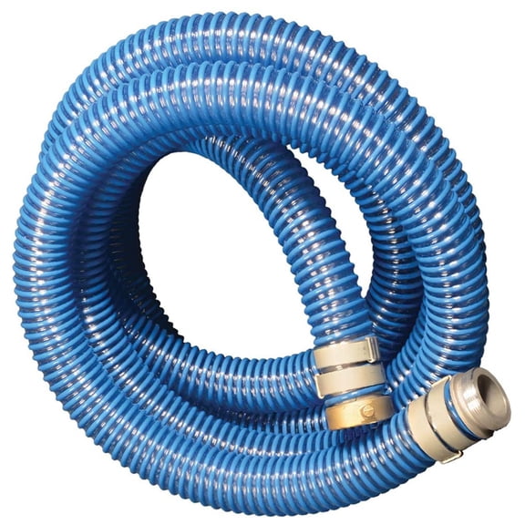 Apache 98106501 20 Foot Long 2 Inch Diameter Flexible PVC Pool Hose, Blue