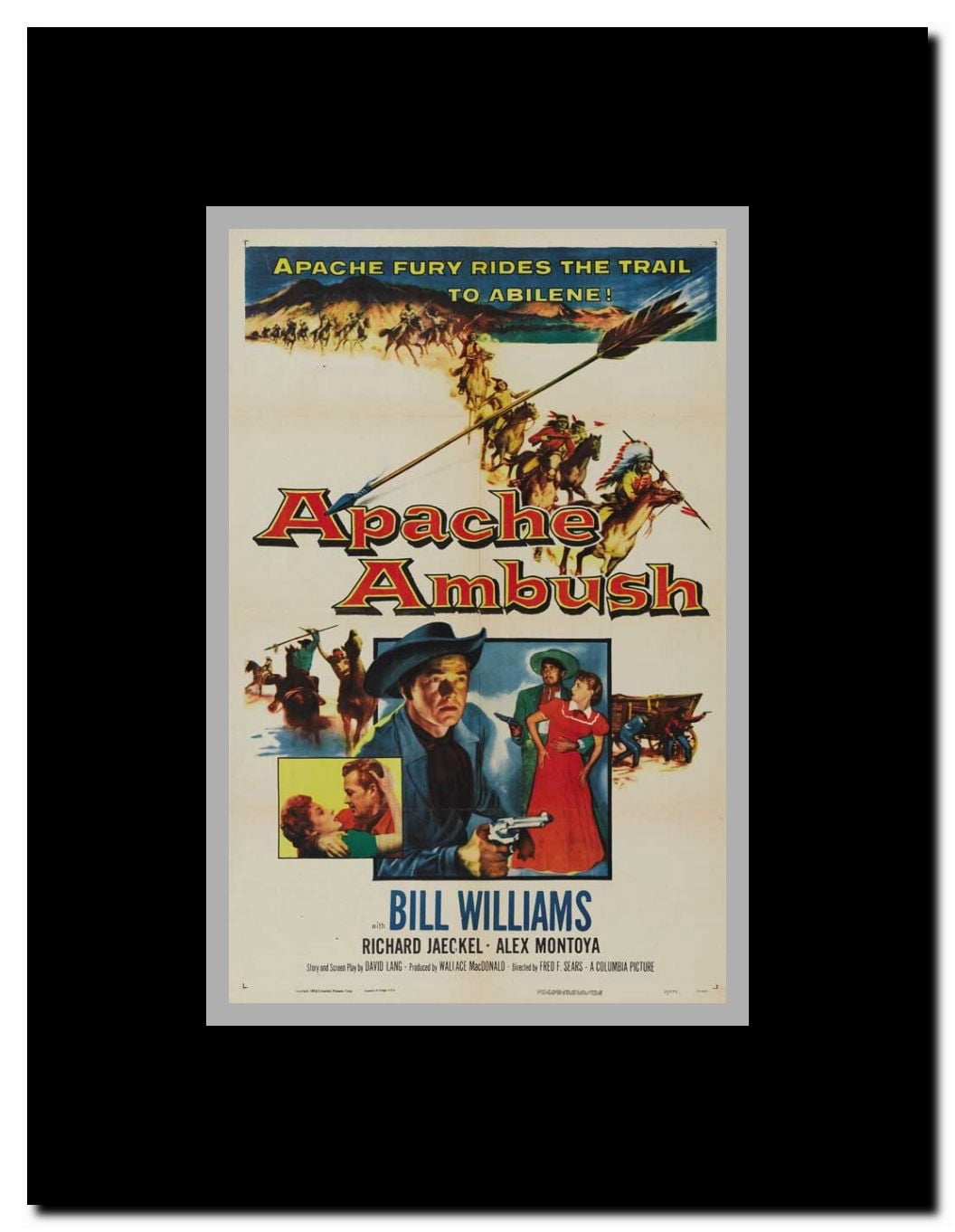 Apache Ambush Framed Movie Poster