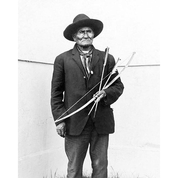 Apache Chieftain Geronimo at World's Fair 1904 Style - A - 20x30 Inch Laminated Poster - Stunning Detail and Bold Colors