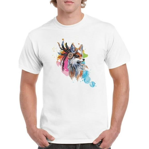 Apache Fox T-Shirt Men -Smartprints Designs, Male 4X-Large