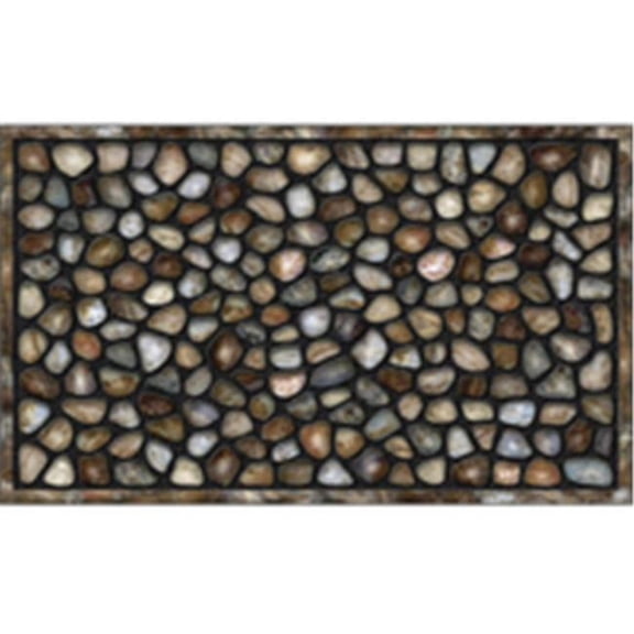 Apache Mills 7421076 18 x 30 In. Doormat River Rocks