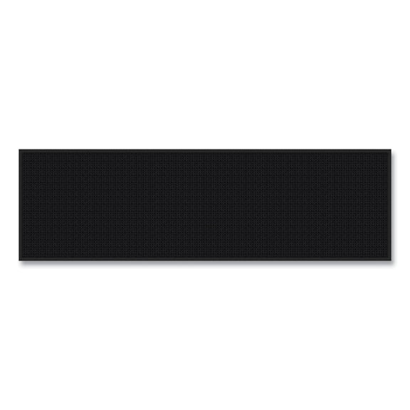 Apache Mills Absorba Select Entry Mat, Rectangular, Pepper/Black Crush-Resistant Needle-Punched Surface, 36" x 10 ft