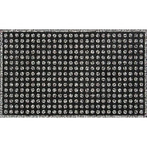 Apache Mills Black Dots Endurance Outdoor Rubber Doormat made with Nike Grind, 18" x 30"
