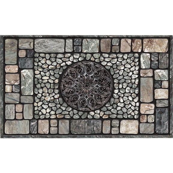 Apache Mills Masterpiece Macedonia Doormat - Stain Resistant, Rubber - 18-Inch x 30-Inch