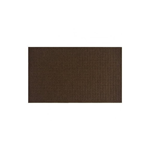 Apache Mills Squares Mat, Walnut, 3-Feet by 5-Feet