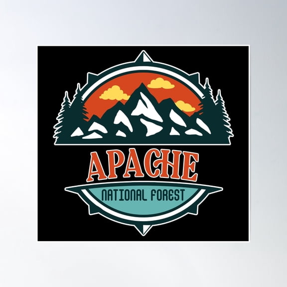 Apache National Forest Poster Wall Art, Modern Wall Decor, 24x24 UNFRAMED