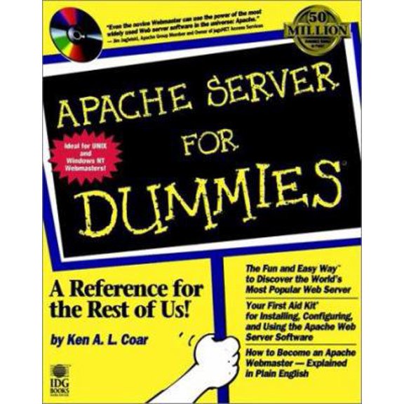 Pre-Owned Apache Server For Dummies (Paperback) 0764502913 9780764502910