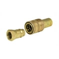 thumbnail image 1 of Apache  Steel  1/2 in. Dia. x 1/2 in. Dia. Hydraulic Coupler  1 pk, 1 of 3