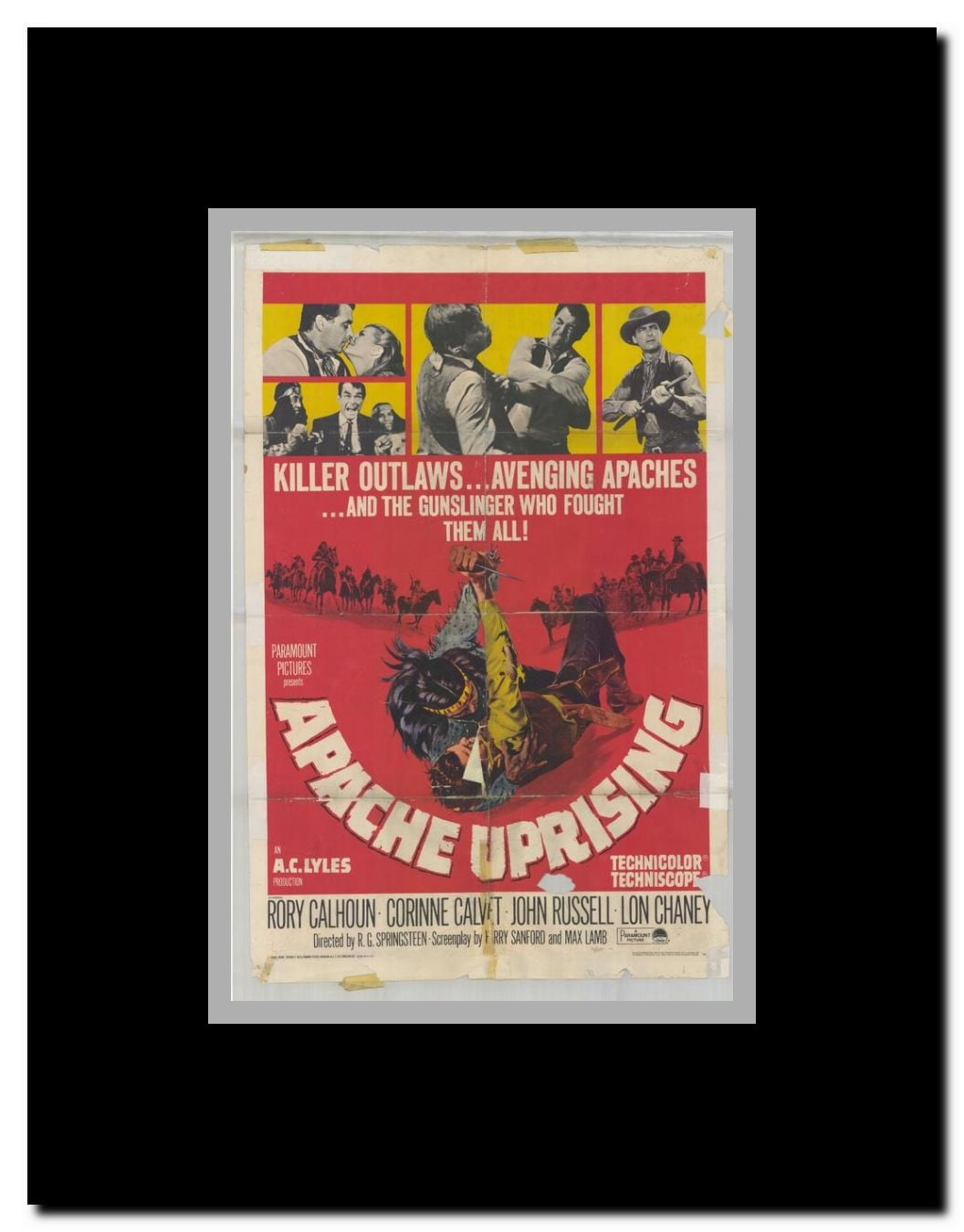 Apache Uprising Framed Movie Poster