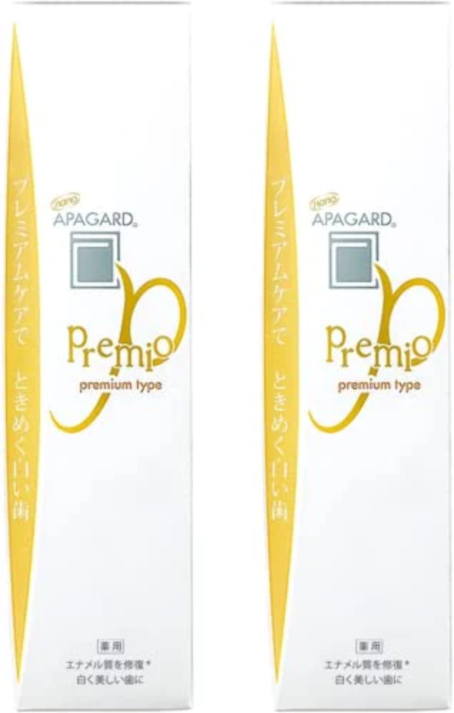 Apagard Toothpaste Premio 3.7oz(105g) Japanese Toothpaste Set of 2