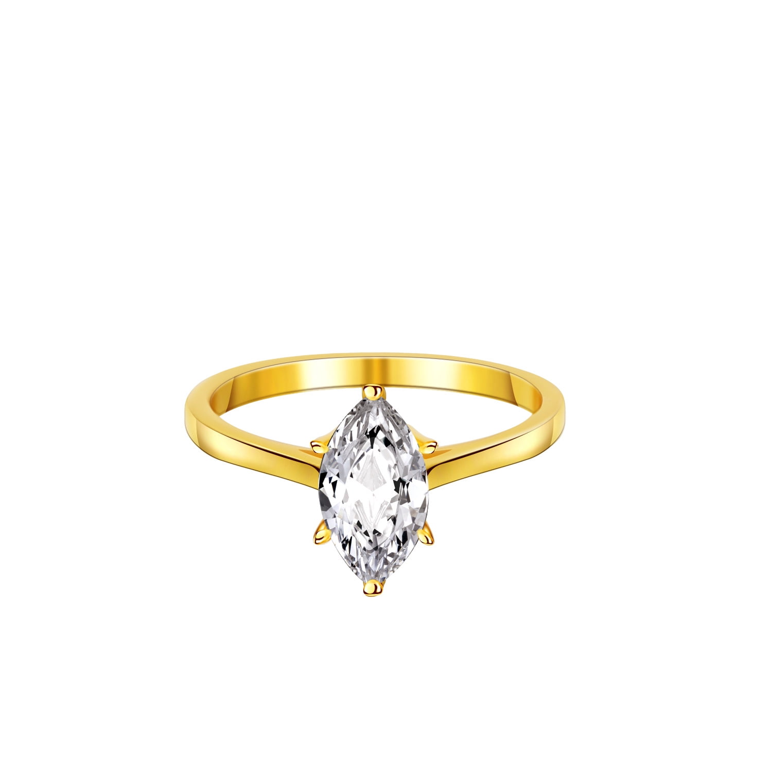 Apaison Luxury Delicate D Color 1 Carat Moissanite Women Ring - Bridal ...