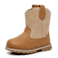 thumbnail image 1 of Apakowa Baby & Toddler Cowboy Boots for Boys Girls Infant Baby Cowboy Cowgirl Western Boots Round Toe All Seasons 6-36 Months (Infant/Toddler), 1 of 7