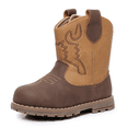 thumbnail image 1 of Apakowa Baby & Toddler Cowboy Boots for Boys Girls Infant Baby Cowboy Cowgirl Western Boots Round Toe All Seasons 6-36 Months (Infant/Toddler), 1 of 7